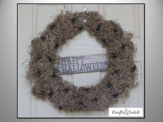 10 Halloween Spider Wreath