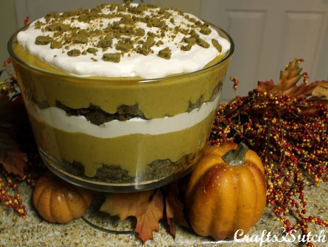 2 Gingerbread And Pumpkin Trifle