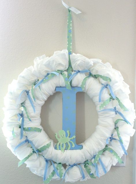 Diaper Wreath