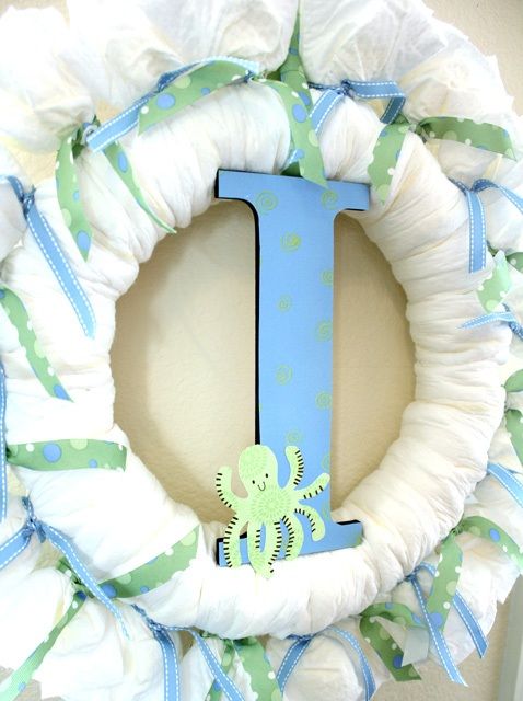 Diaper Wreath 3