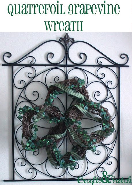 Quatrefoil Grapevine Wreath