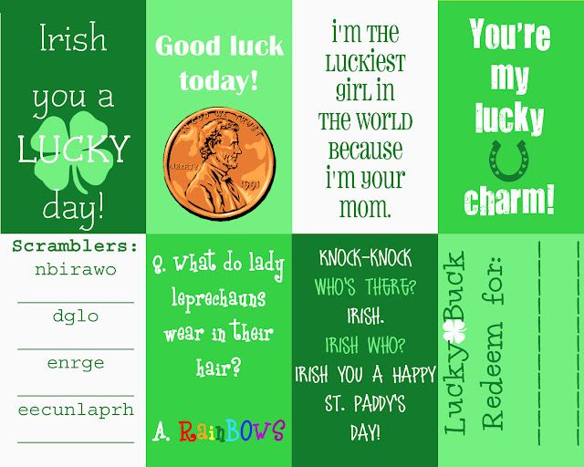 St Patricks Day Messages Printable