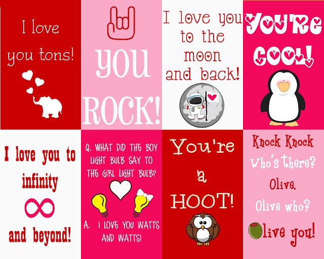 Valentines Messages Printables